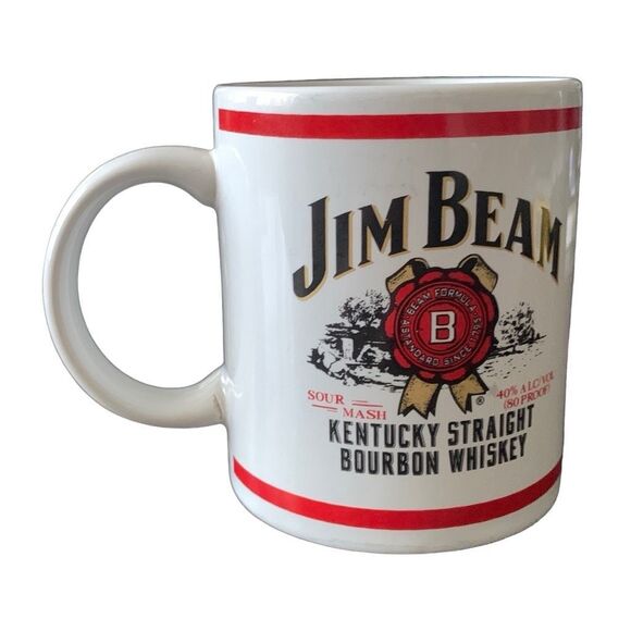 Vintage Jim Beam Kentucky Straight Bourbon Whiskey Coffee Cup Mug 2000 Stylish - Picture 7 of 11